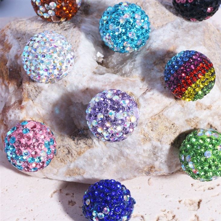 16mm Rhinestone Polymer Clay Beads price